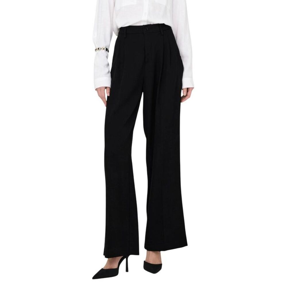 Jacqueline De Yong Black Viscose Casual Women's Pants